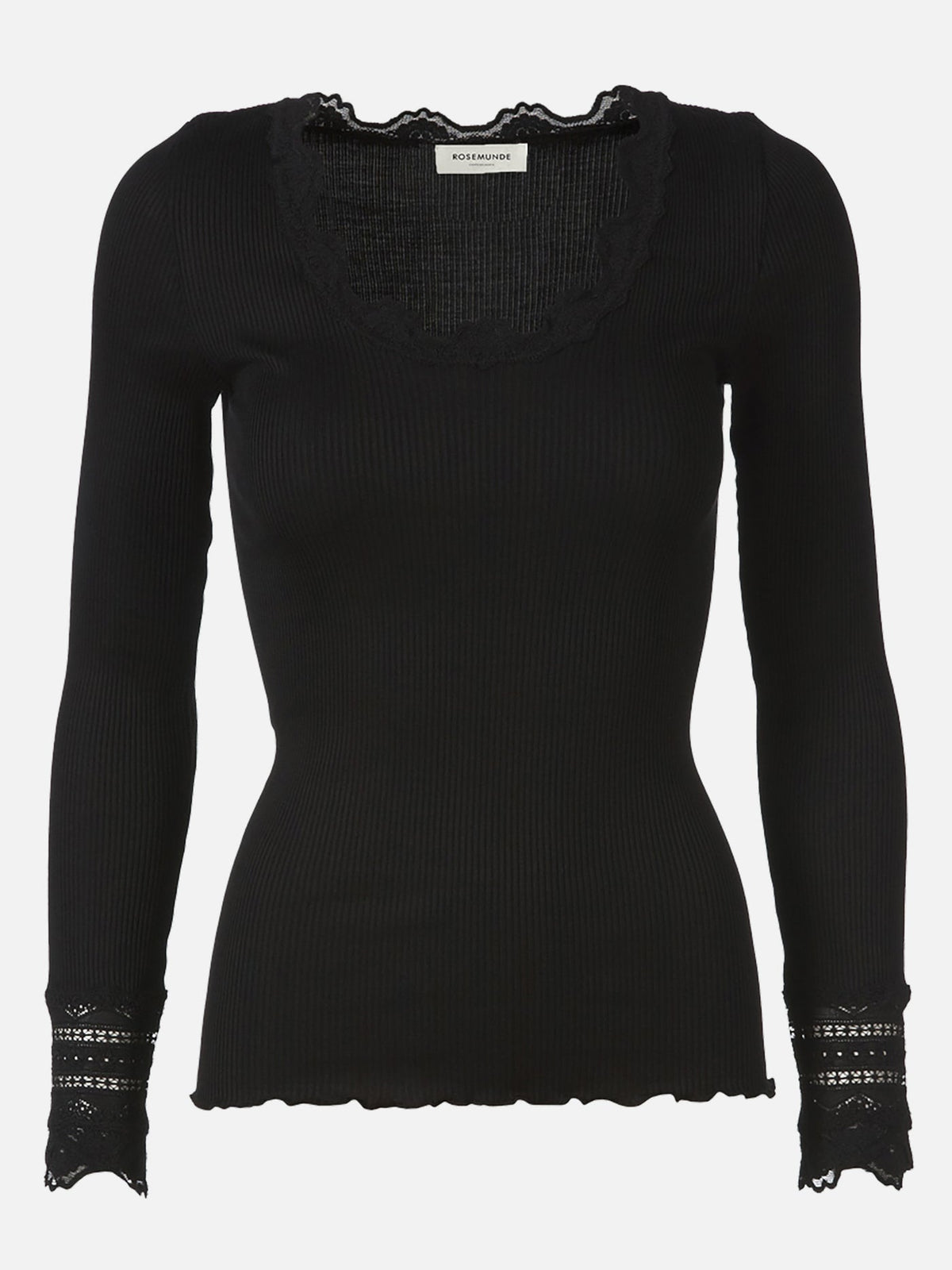 Rosemunde Benita SIlk Blouse O-neck black