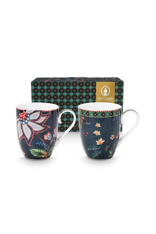 Pip Studio Berry Blues mukit 2/ setti L 350ml