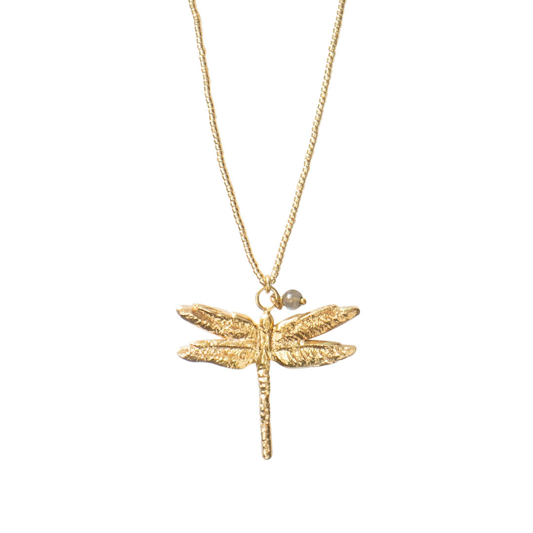 A Beautiful Story paradise labradorite necklace gold