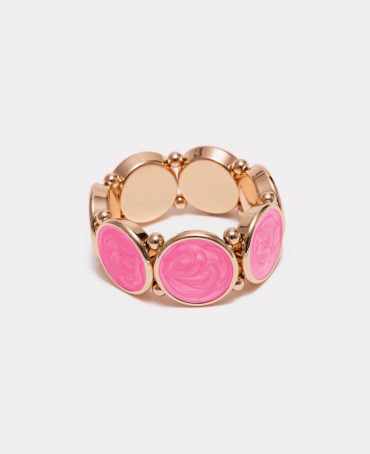 Bow 19 Ava Pearl Elastic Bracelet Strong Pink