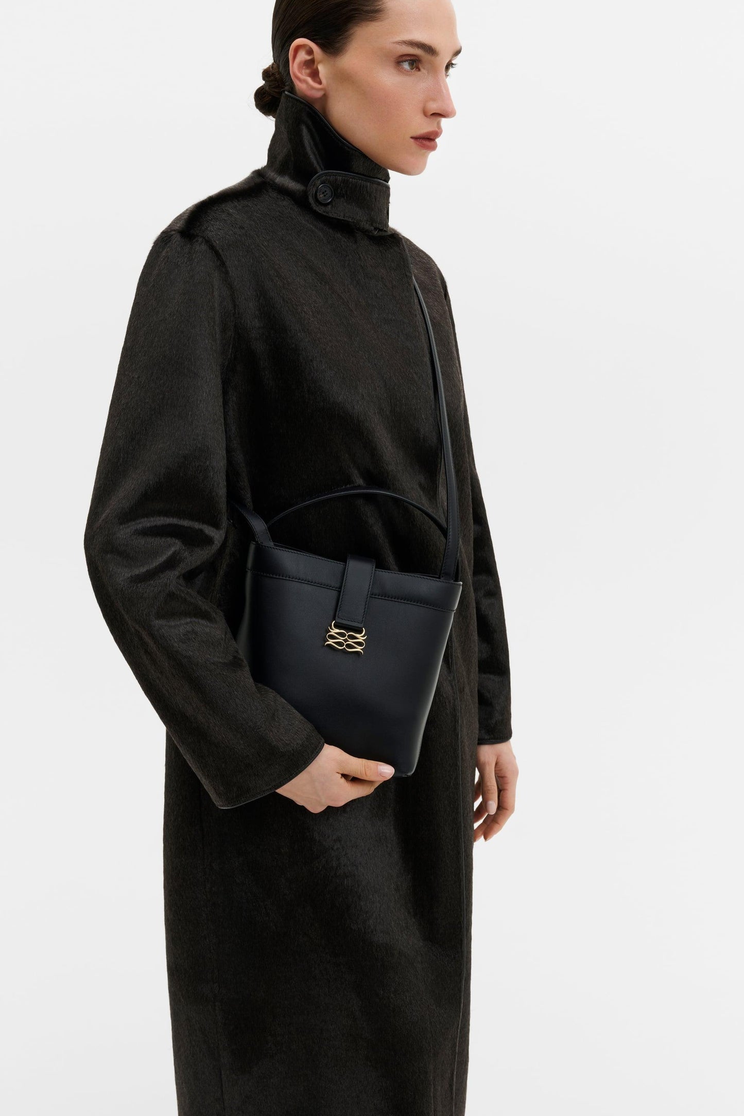 Malina Monogram Bucket Bag