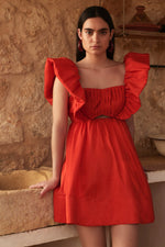 Lataa kuva Galleria-katseluun, Malina Bree Mini Dress Summer Red
