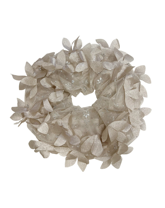 Ida Sjöstedt Petal Scrunchie Mushroom silver