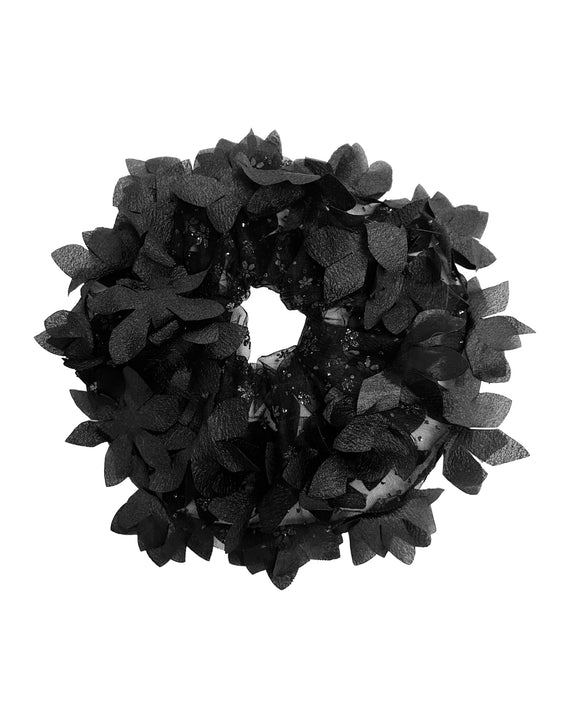 Ida Sjöstedt Petal Scrunchie Black