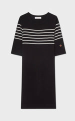 Lataa kuva Galleria-katseluun, Busnel Nour Merino Wool Striped Dress

