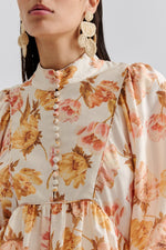 Lataa kuva Galleria-katseluun, Malina Pernilla High neck Balloon Sleeve Blouse

