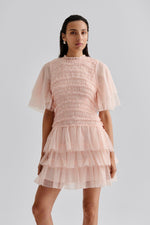 Lataa kuva Galleria-katseluun, Malina Minnie Mini Dress Pale Pink
