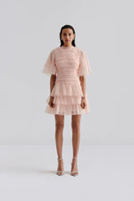Lataa kuva Galleria-katseluun, Malina Minnie Mini Dress Pale Pink
