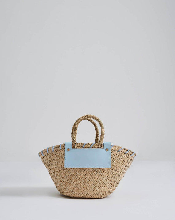 Malina Niki Straw Bag Pastel Blue
