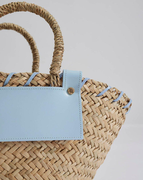 Malina Niki Straw Bag Pastel Blue