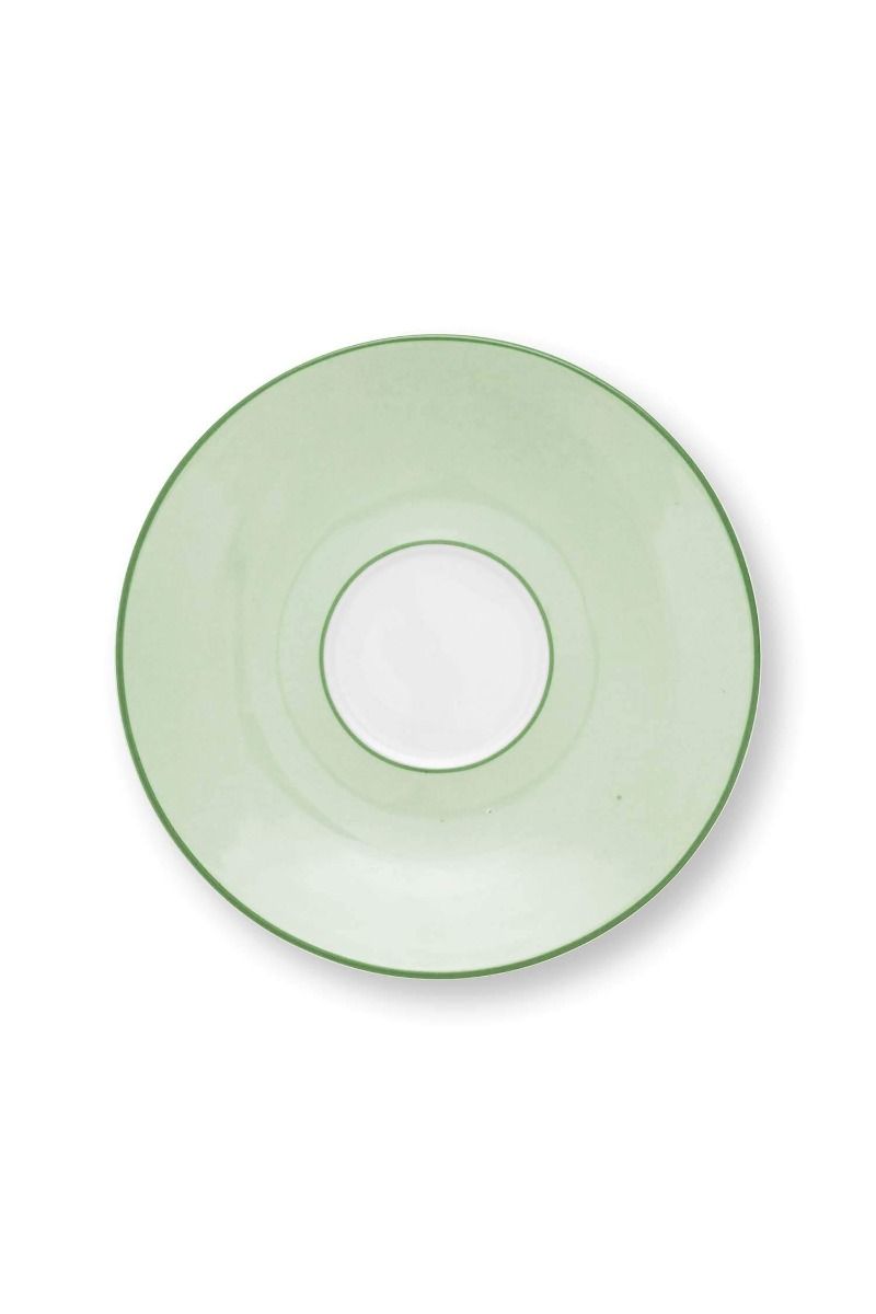 Pip Studio Set/2 Espresso Cups and Saucers Lily&Lotus green 120ml