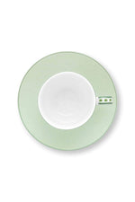 Lataa kuva Galleria-katseluun, Pip Studio Set/2 Espresso Cups and Saucers Lily&amp;Lotus green 120ml
