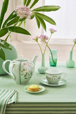 Lataa kuva Galleria-katseluun, Pip Studio Set/2 Cups and Saucers Lily&amp;Lotus light green 280ml
