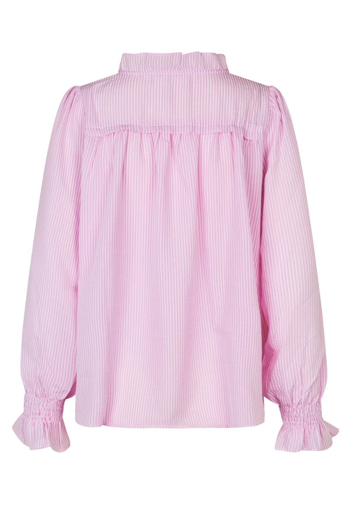 A-View Sonja Frill Blouse Pink/White
