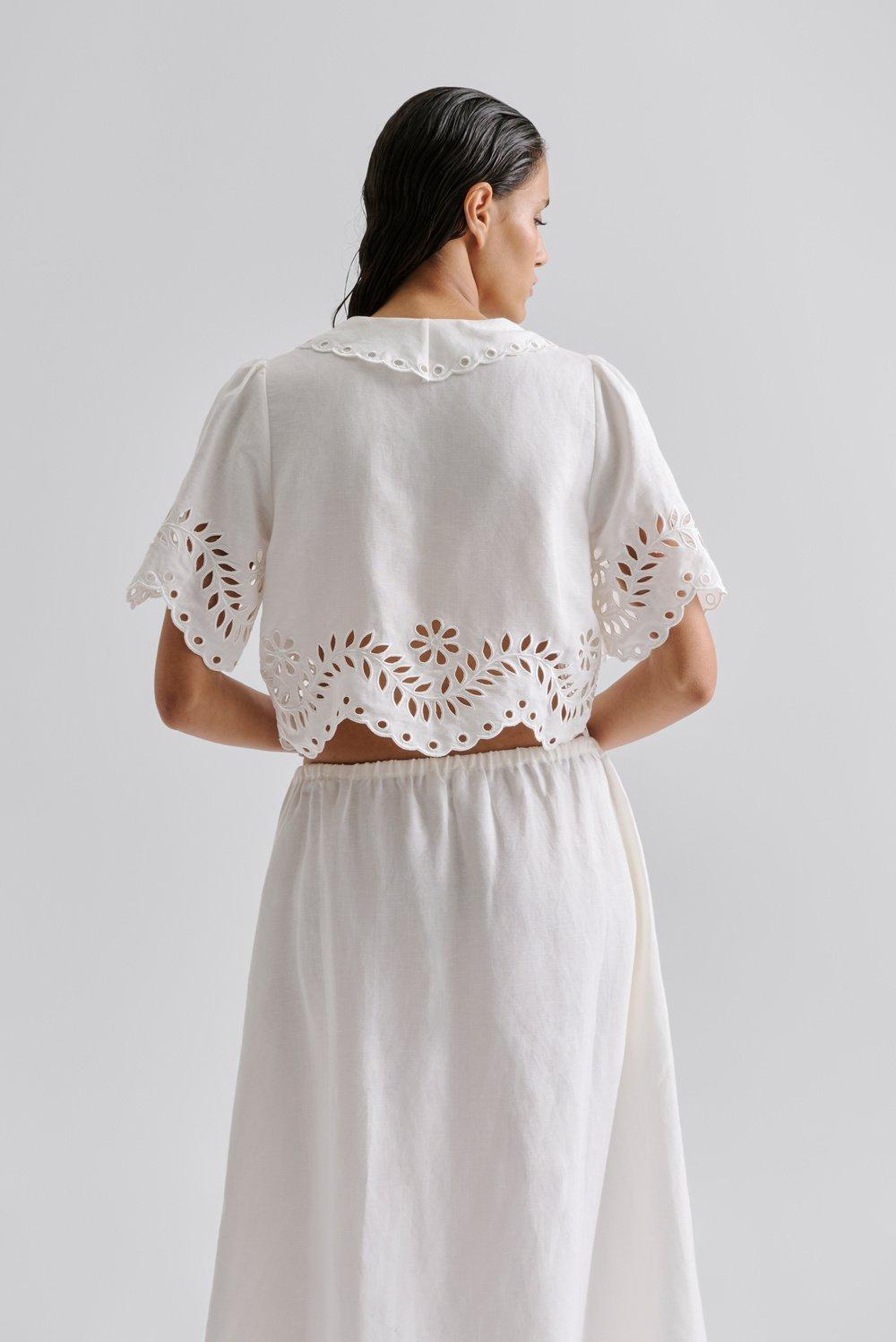 Malina Estela Broderie Anglais Blouse