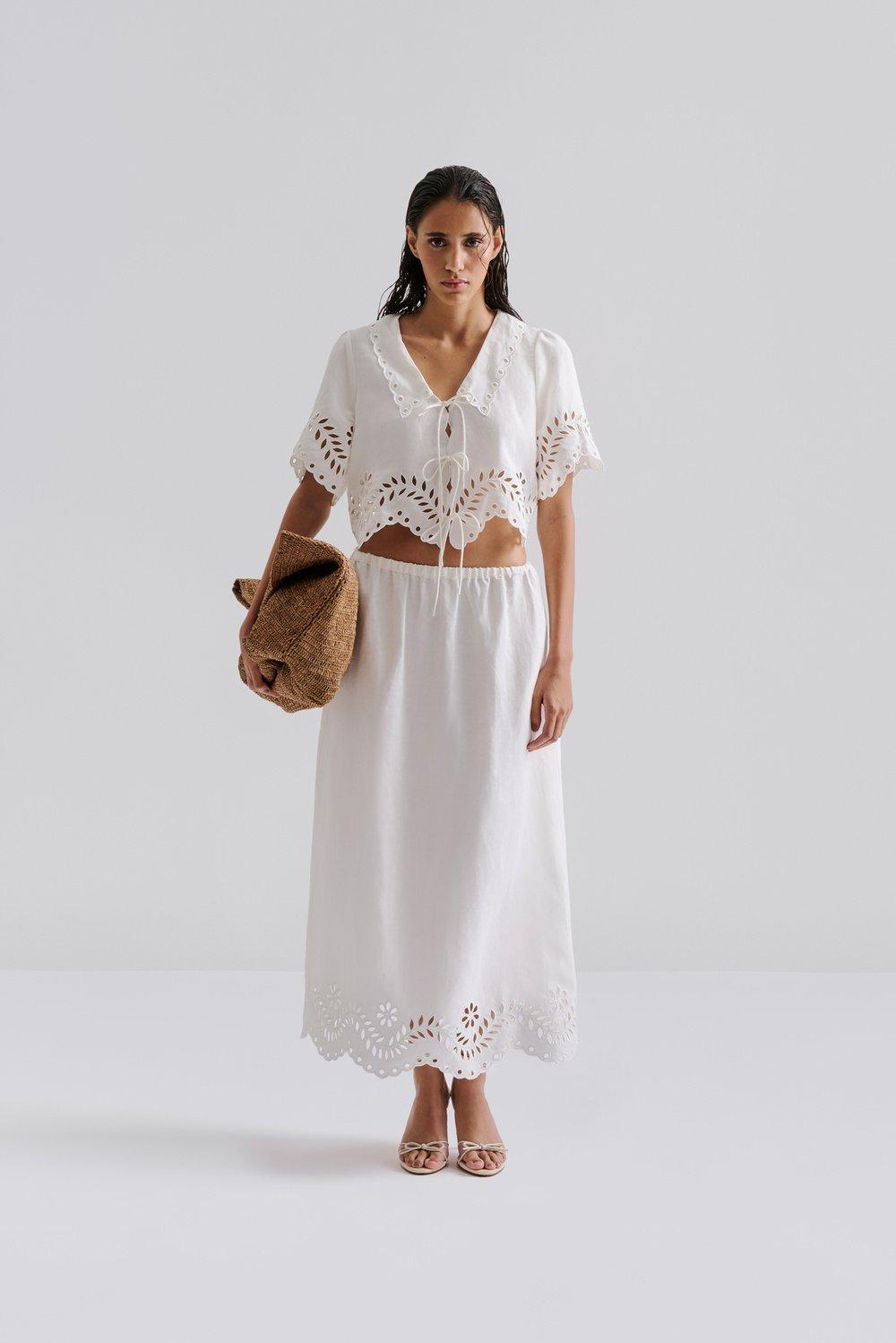 Malina Estela Broderie Anglais Blouse