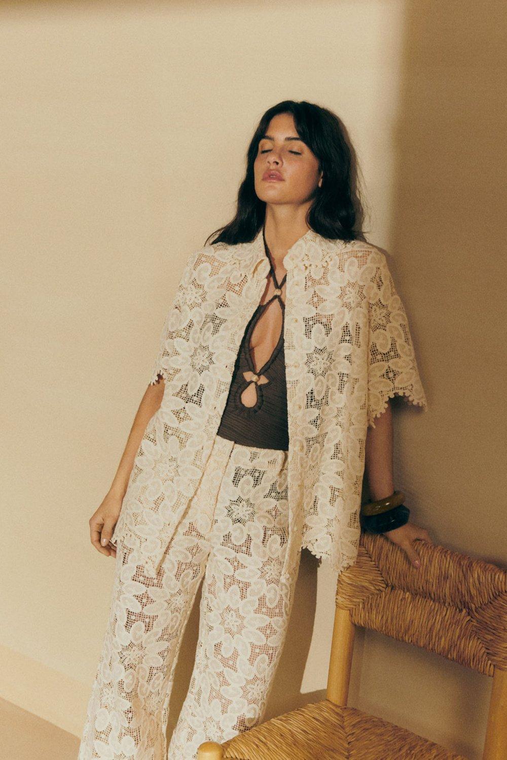 Malina Ari Guipure Lace Shirt