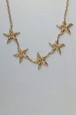 Lataa kuva Galleria-katseluun, Bow 19 Starfish Necklace Gold
