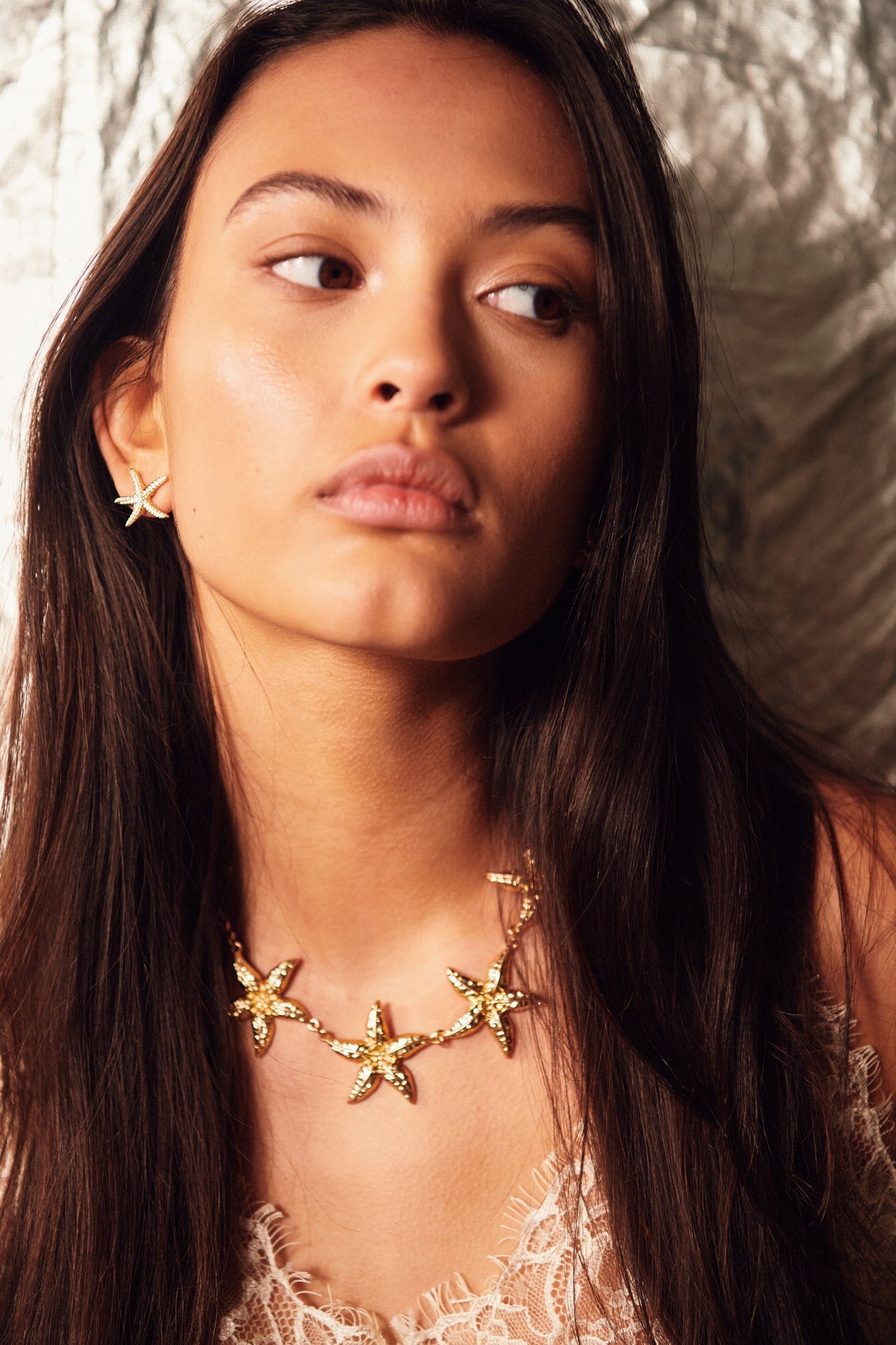 Bow 19 Starfish Necklace Gold