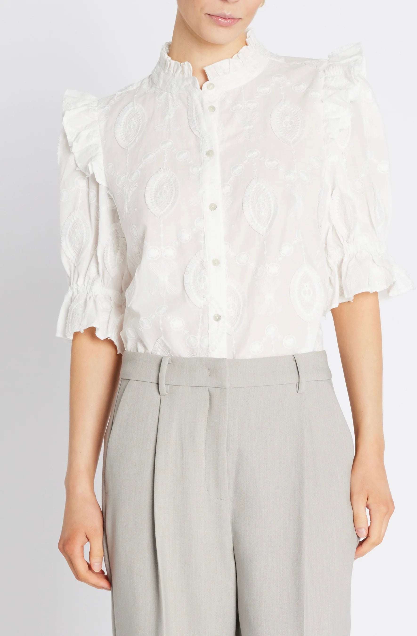 Bruuns Bazaar Canterbury BBCaro Shirt White