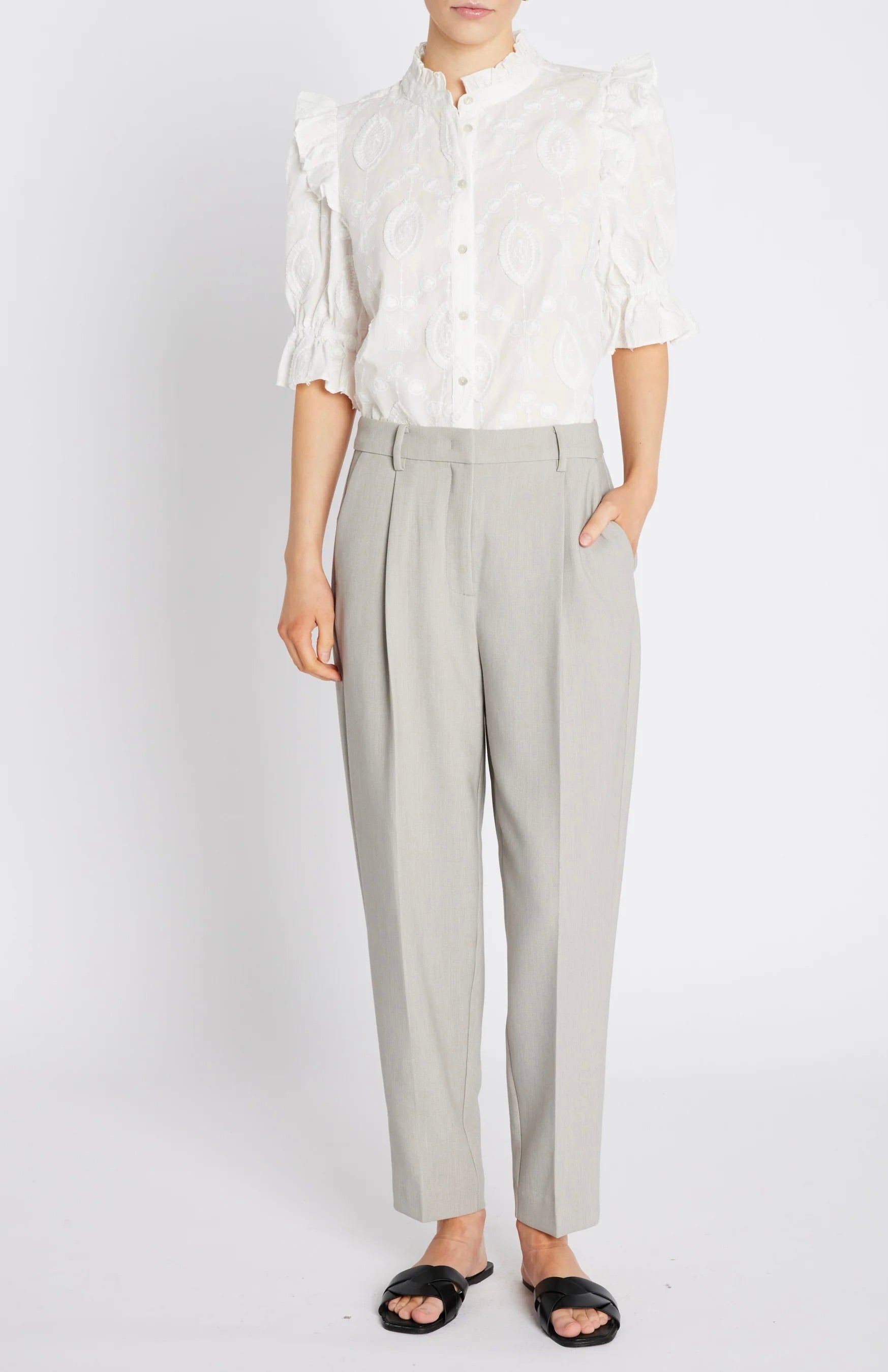 Bruuns Bazaar Canterbury BBCaro Shirt White