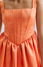 Lataa kuva Galleria-katseluun, Malina Livia Mini Dress Papaya
