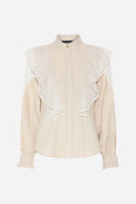 Lataa kuva Galleria-katseluun, Bruuns Bazaar Lace Blouse Frill
