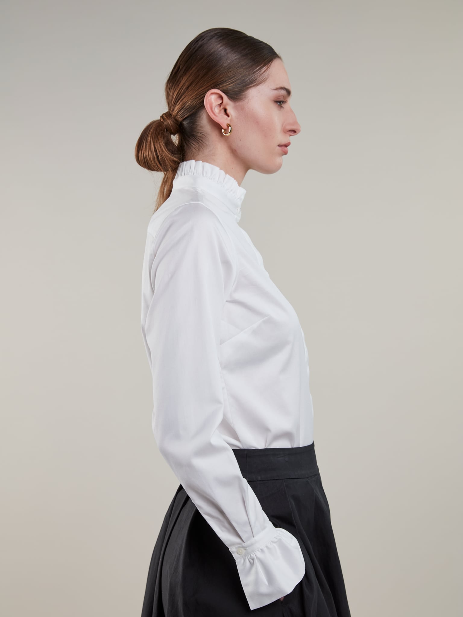 Stenströms Darya White Frill Blouse