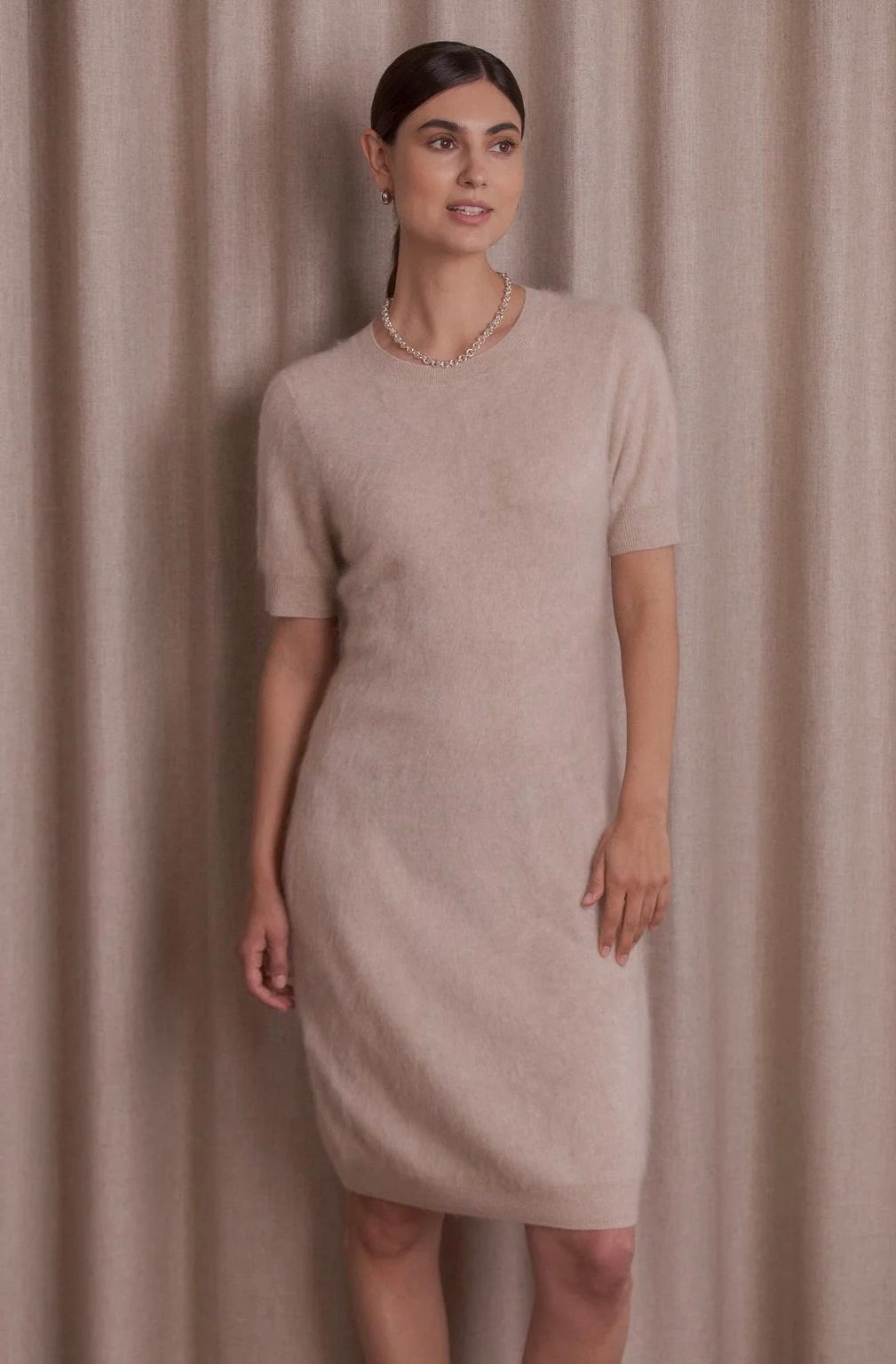 Original Story Lyhythihainen Kashmirneulemekko Latte