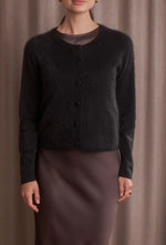 Lataa kuva Galleria-katseluun, Original Story Pitkähihainen Kashmirneuletakki Black
