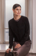 Lataa kuva Galleria-katseluun, Original Story Pitkähihainen Kashmirneuletakki Black
