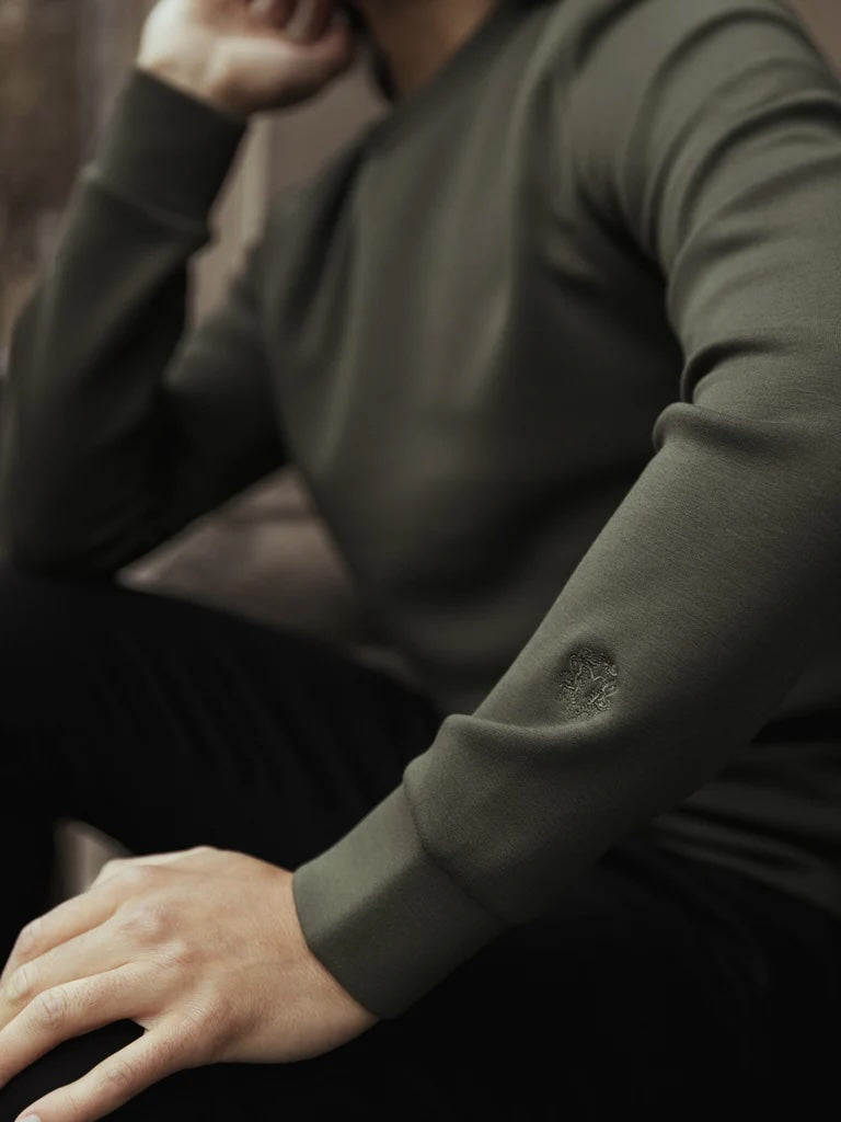 Mos Mosh Gallery Abel Crew Sweater army green