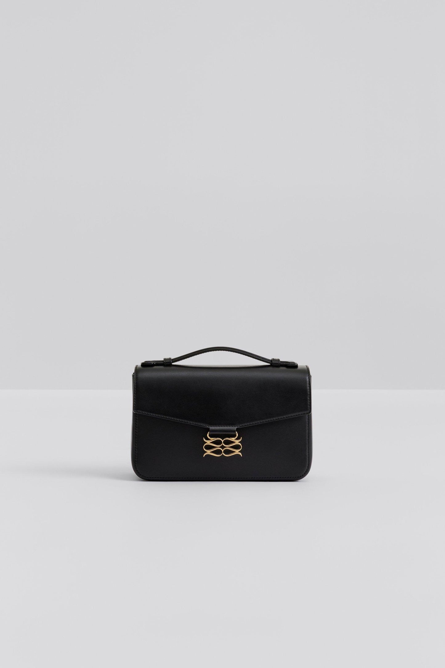 Malina Monogram Leather Shoulder Bag