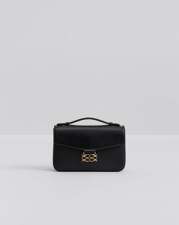 Malina Monogram Leather Shoulder Bag