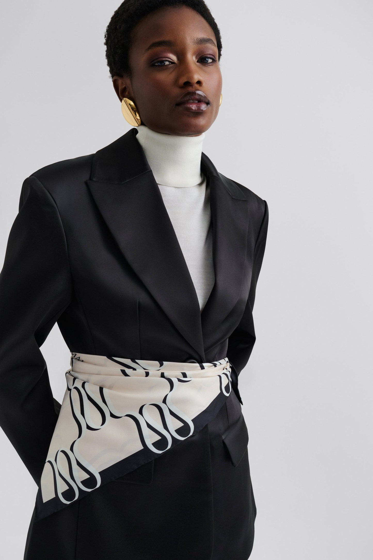 Malina Silk Twill Scarf