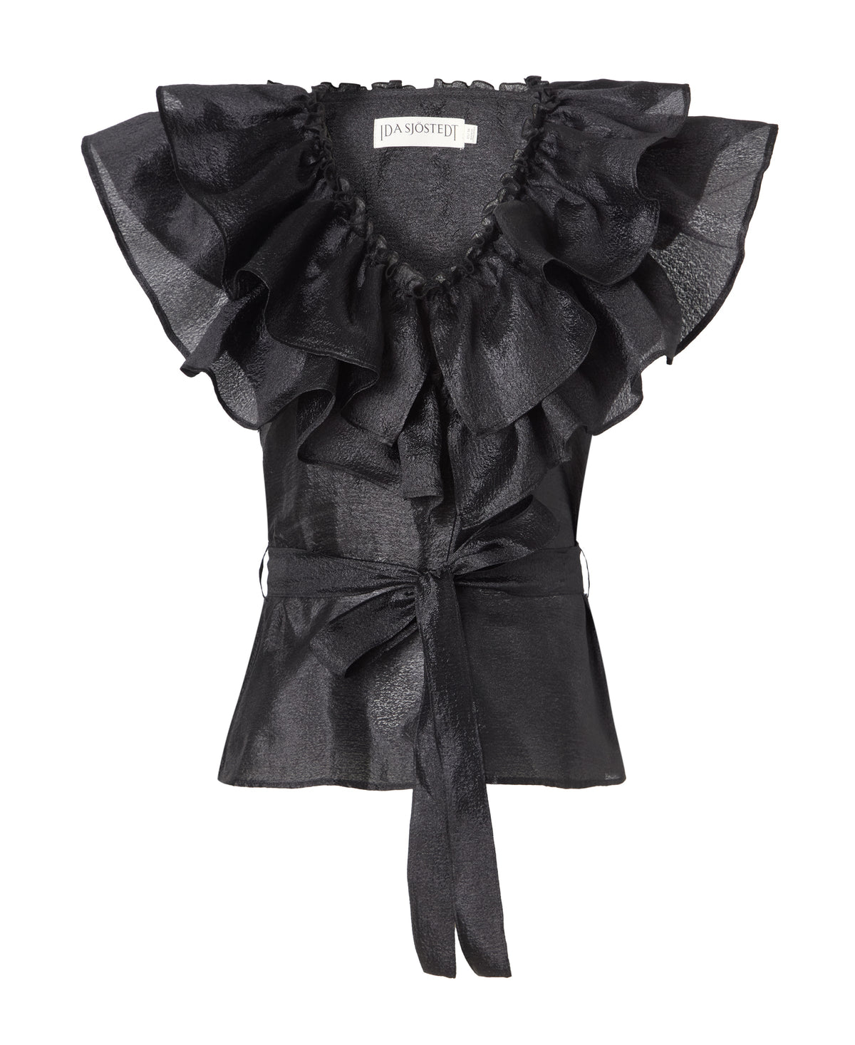 Ida Sjöstedt Eyra Top Silky Crepe Black