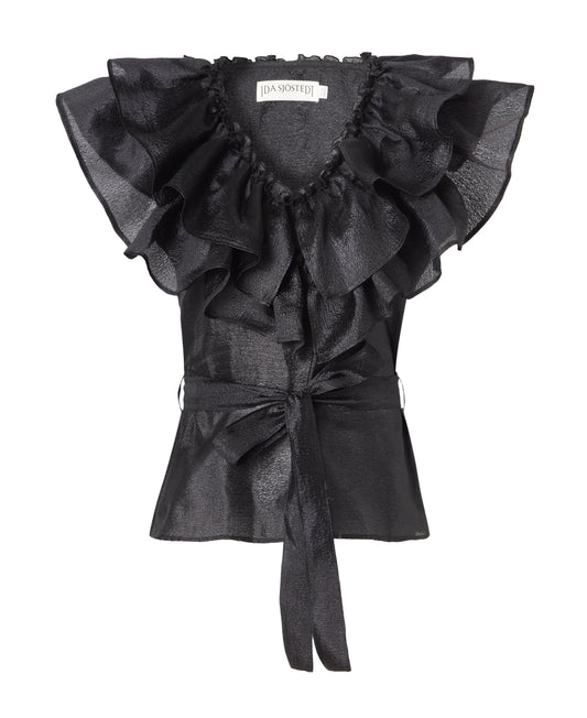 Ida Sjöstedt Eyra Top Silky Crepe Black