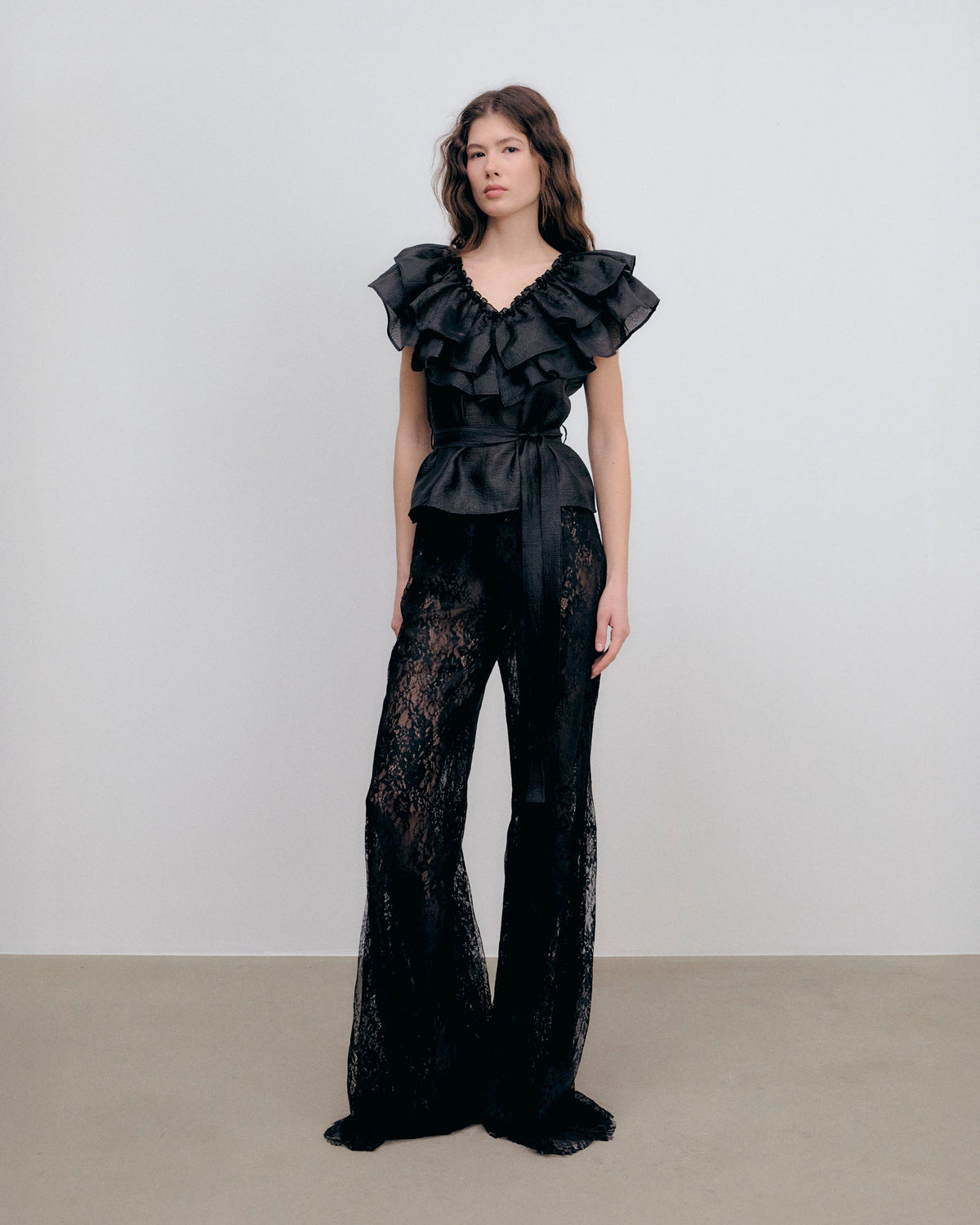 Ida Sjöstedt Eyra Top Silky Crepe Black
