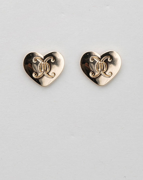 Bow 19 Heart Logo Stud