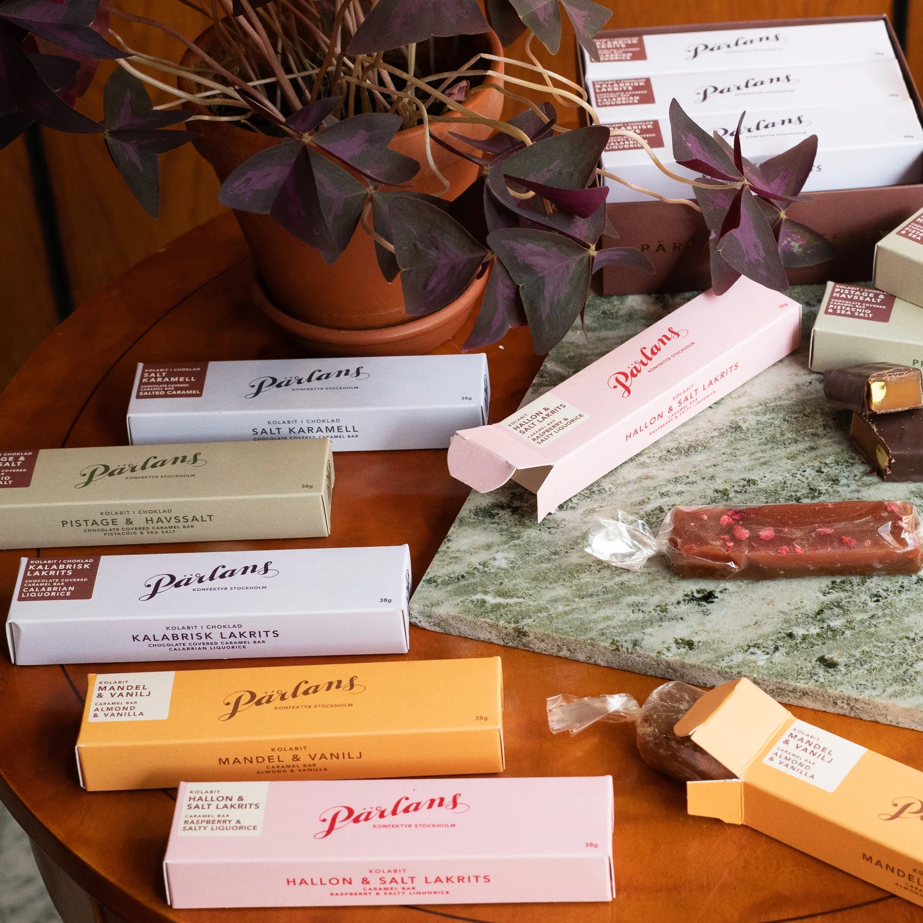 Pärlans caramel bar rasberry&liquorice