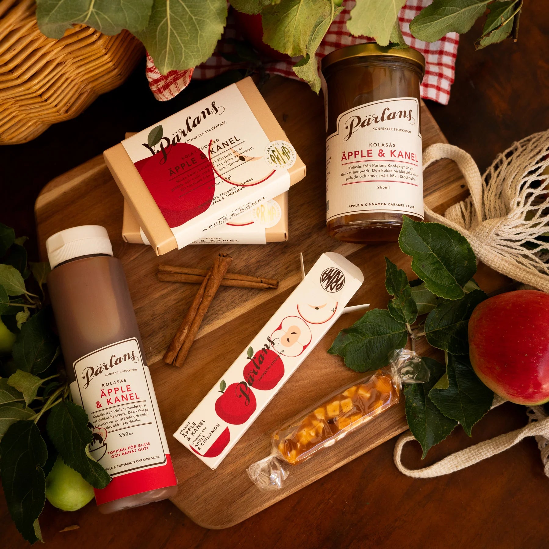 Pärlans chocolate covered caramel apple&cinnamon 6 pieces