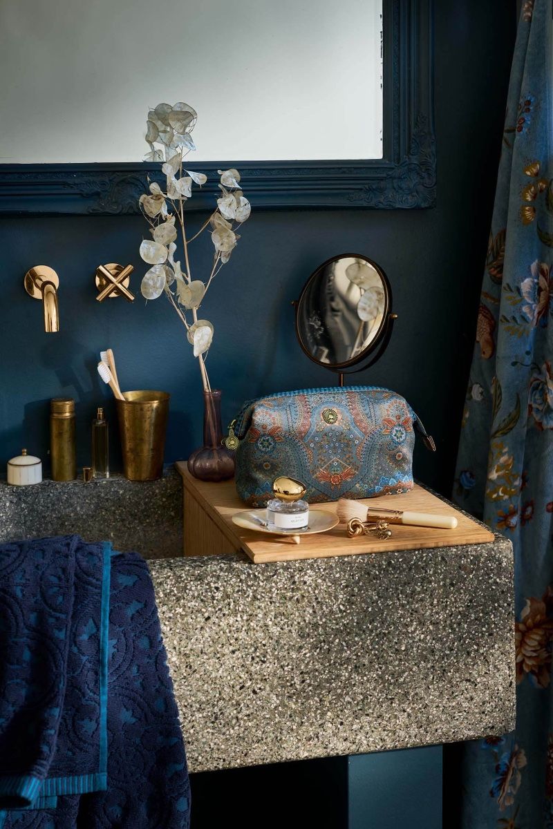 Pip Studio Cooper Toalettilaukku M Jabal Blue