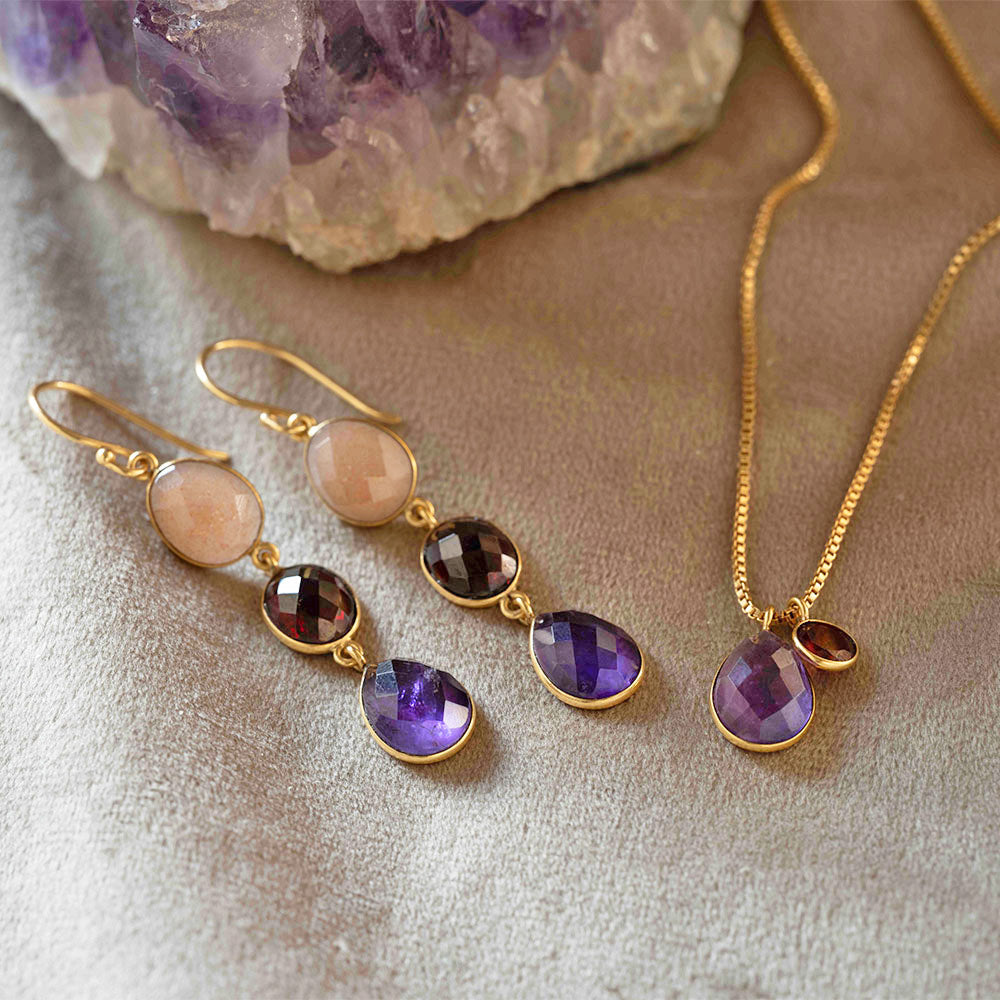 A Beautiful Story Granted Peach Monnstone Garnet Amethys