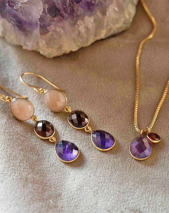 A Beautiful Story Granted Peach Monnstone Garnet Amethys