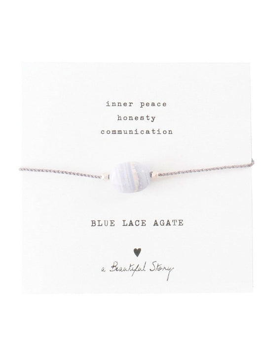 A Beautiful Story Bracelet Blue Lace Agate
