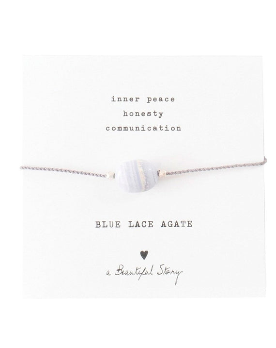 A Beautiful Story Bracelet Blue Lace Agate