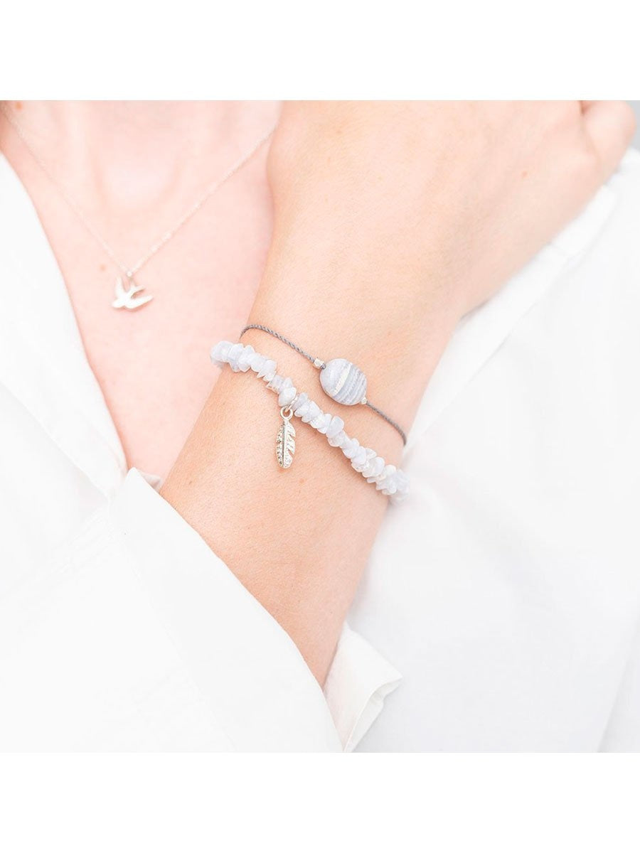 A Beautiful Story Bracelet Blue Lace Agate