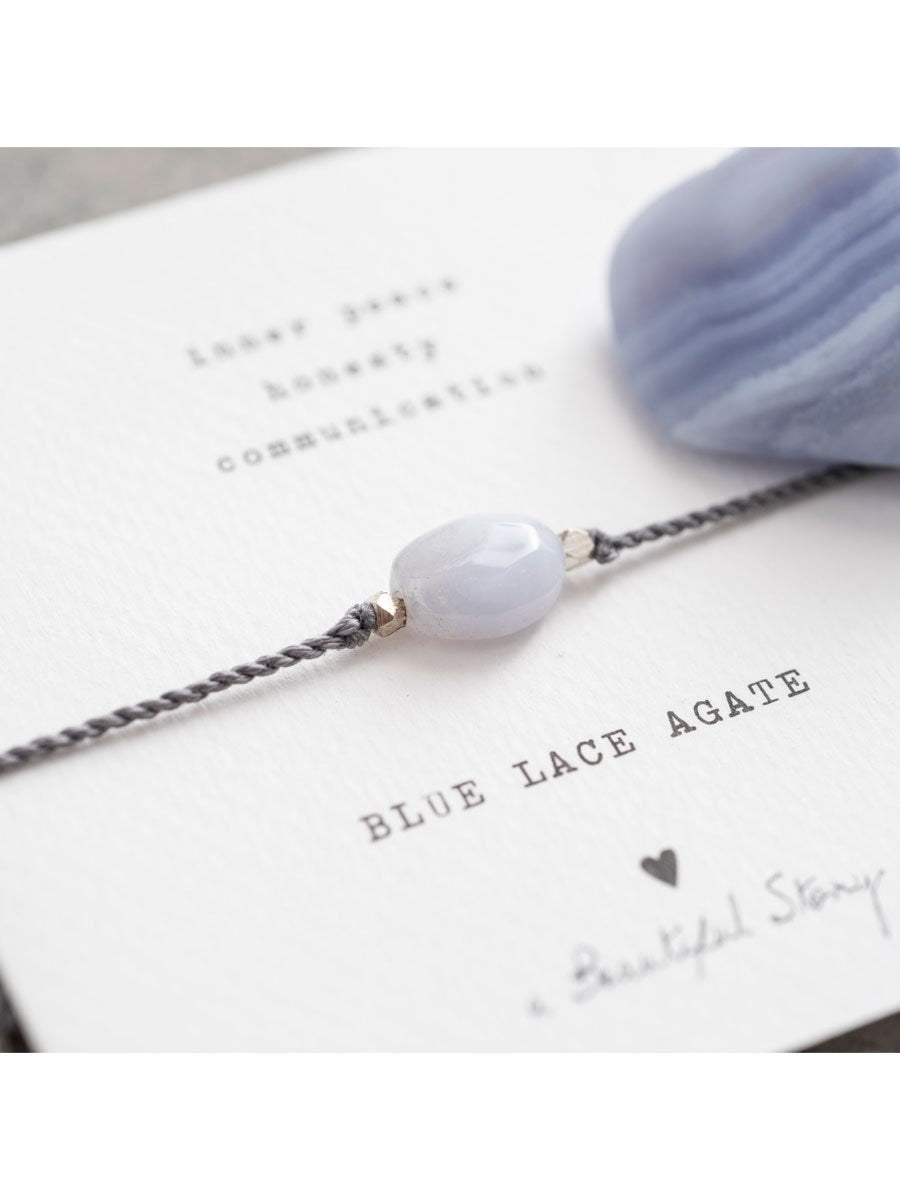 A Beautiful Story Bracelet Blue Lace Agate