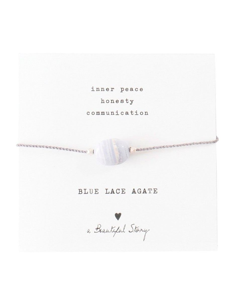 A Beautiful Story Bracelet Blue Lace Agate