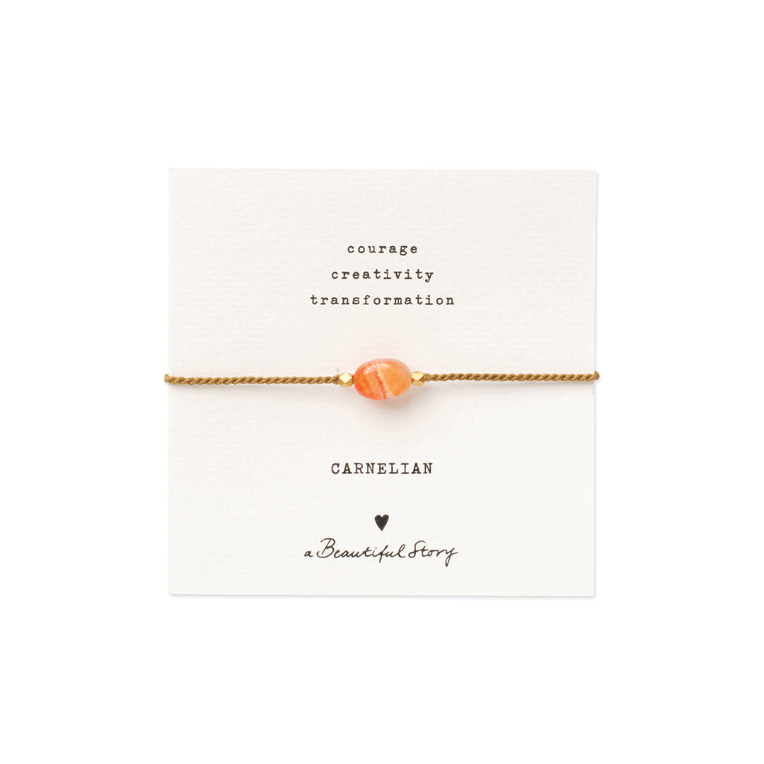 A Beautiful Story Bracelet Carnelian